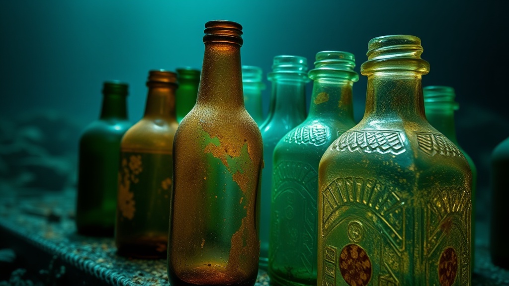 Rare Glass Bottles Found in Shipwrecks