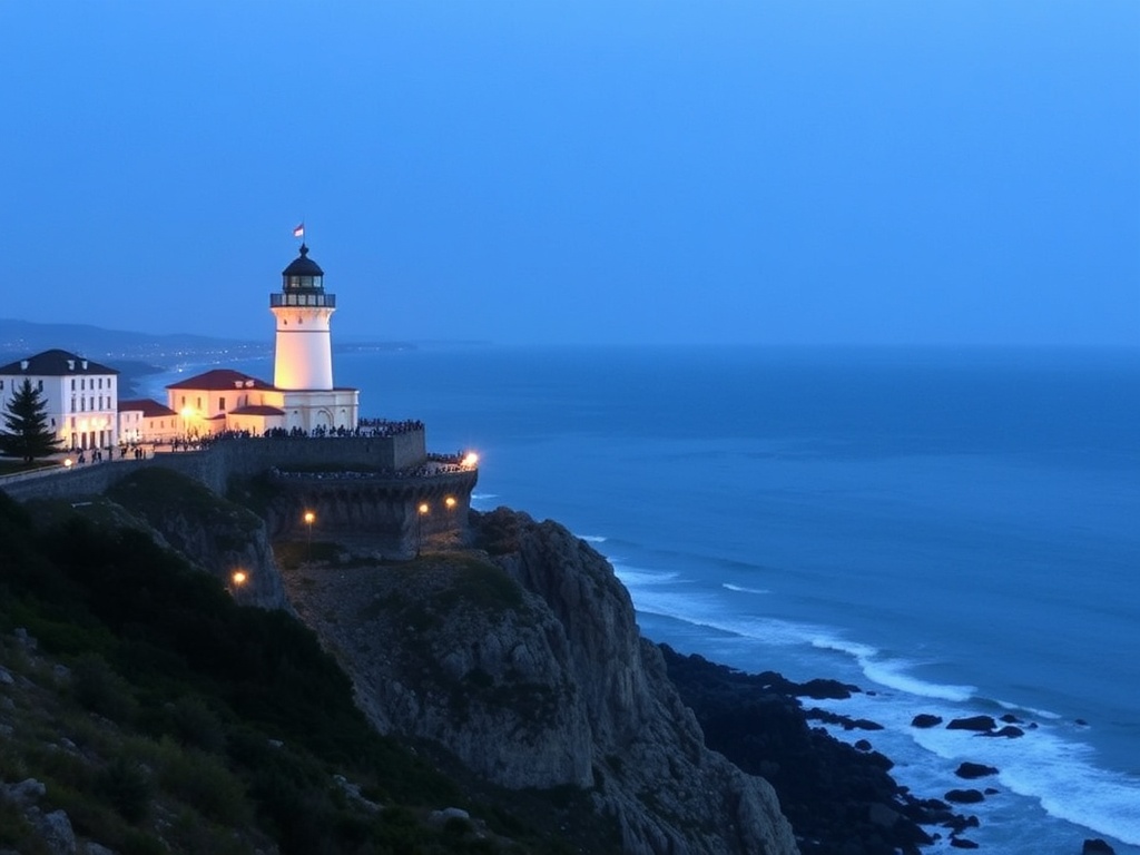 Prospect Point view with light crowds and ocean backdrop