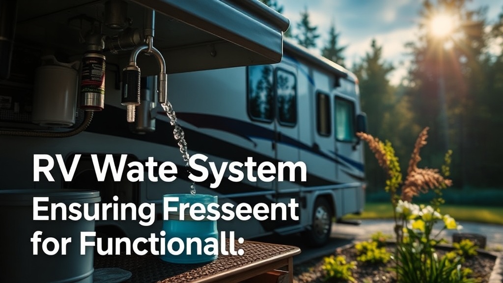 RV Water System Upkeep: Ensuring Freshness and Functionality