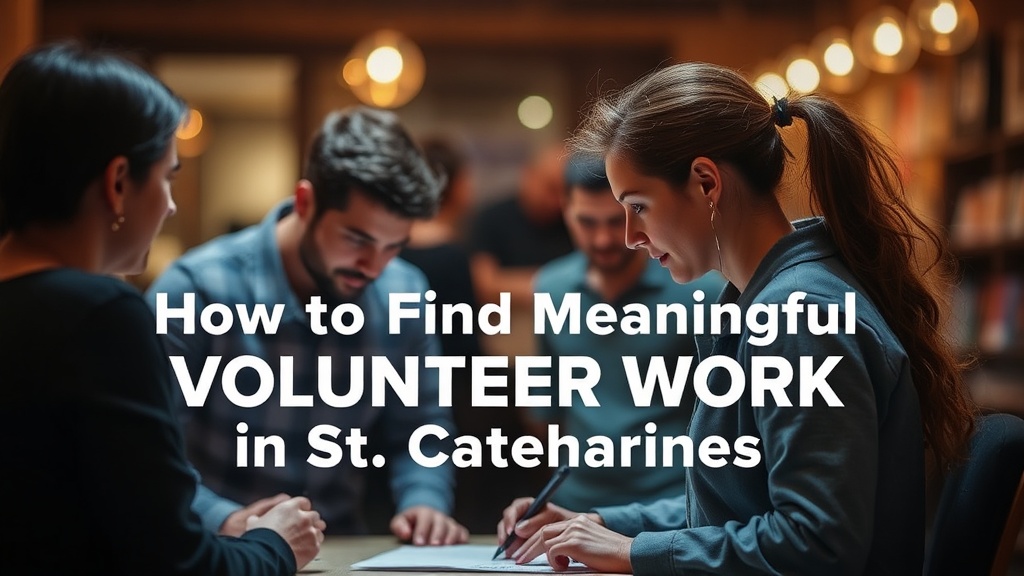 How to Find Meaningful Volunteer Work in St. Catharines