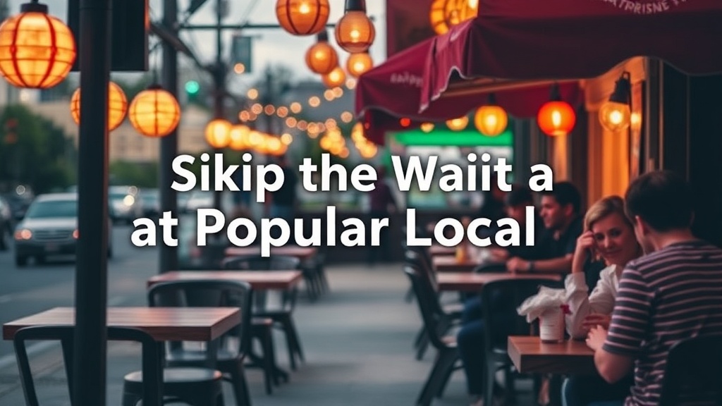 Skip the Wait at Popular Local Eateries