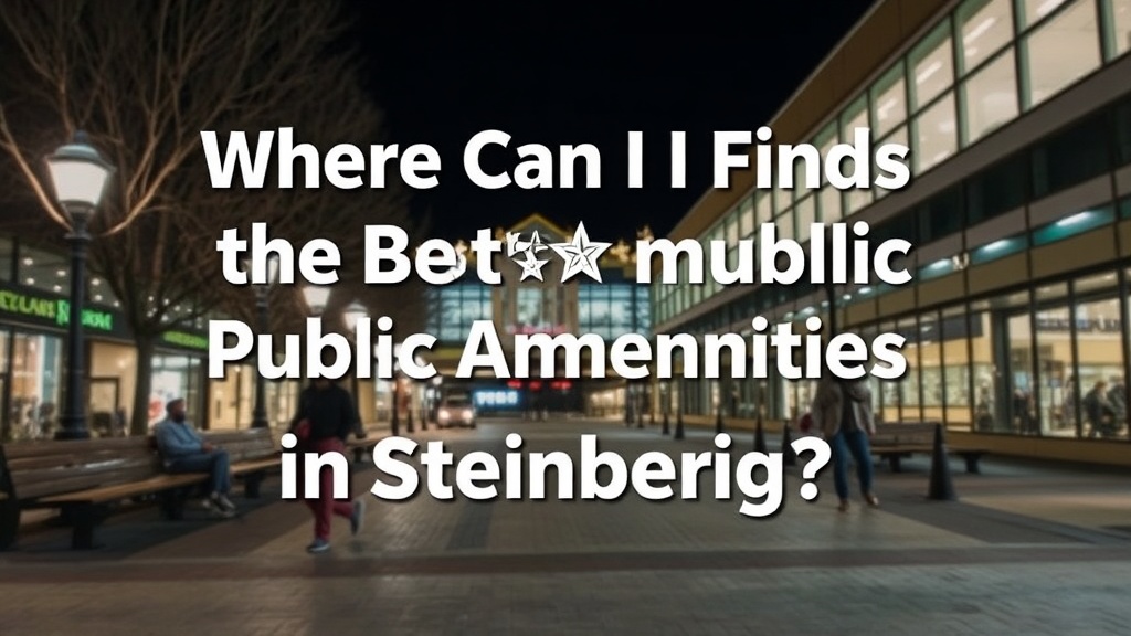 Where Can I Find the Best Public Amenities in Steinbach?