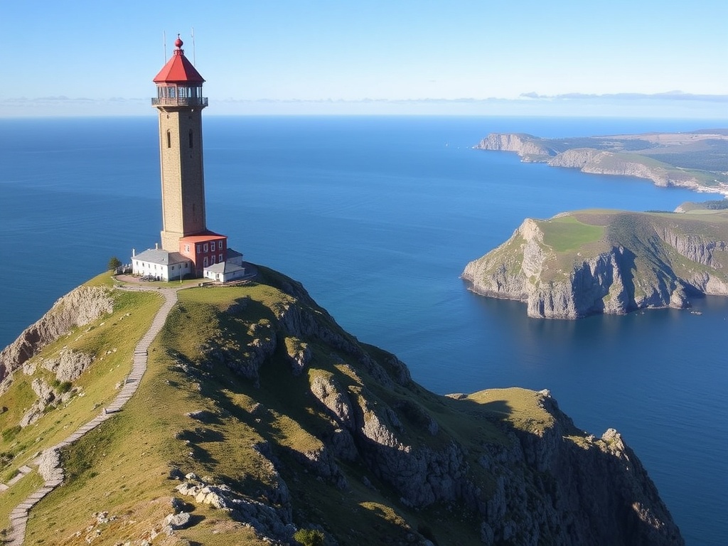 The stunning Signal Hill, with the Cabot Tower standing tall above St. John's harbor, with scenic cliffs and the ocean stretching out to the horizon.