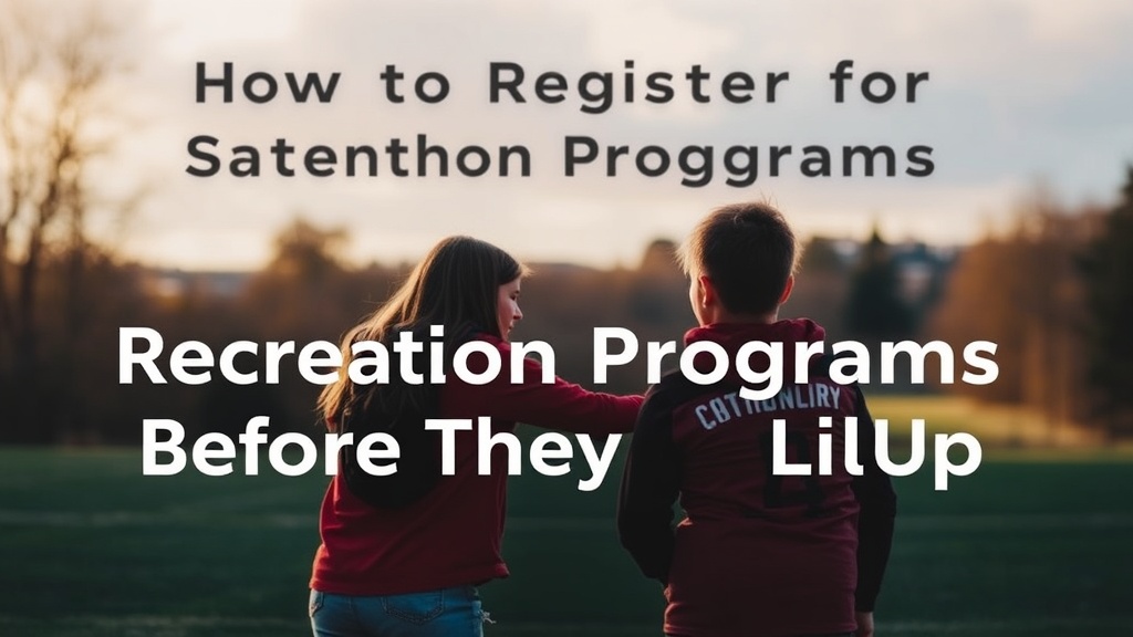 How to Register for Stjohns Recreation Programs Before They Fill Up