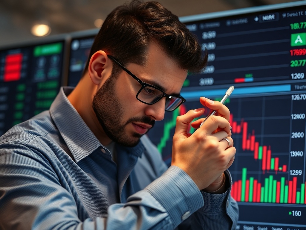 trader refining strategy with small adjustments on charts showing incremental improvements rather than drastic changes