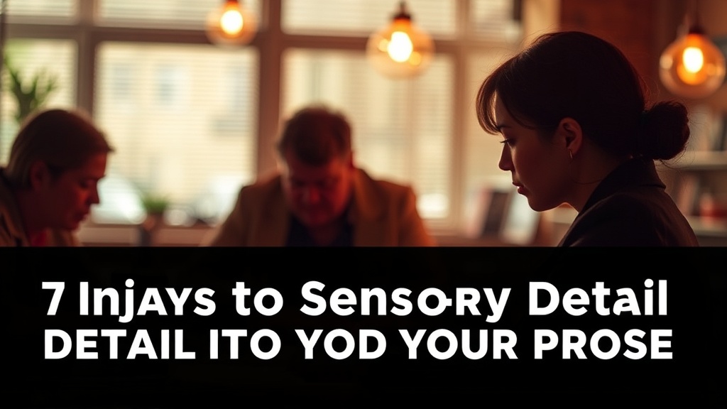 7 Ways to Inject Sensory Detail into Your Prose