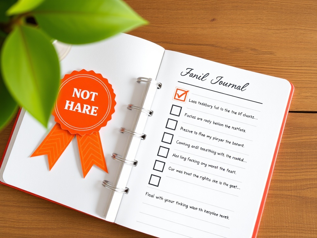 a journal with a checklist and a reward sticker