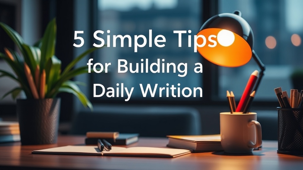 5 Simple Tips for Building a Daily Writing Habit