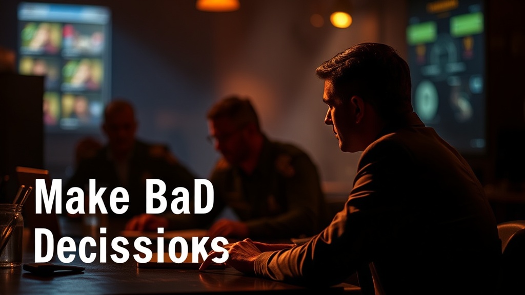 Let Your Characters Make Bad Decisions