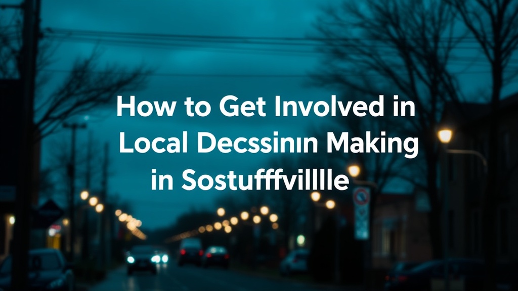 How to Get Involved in Local Decision-Making in Stouffville
