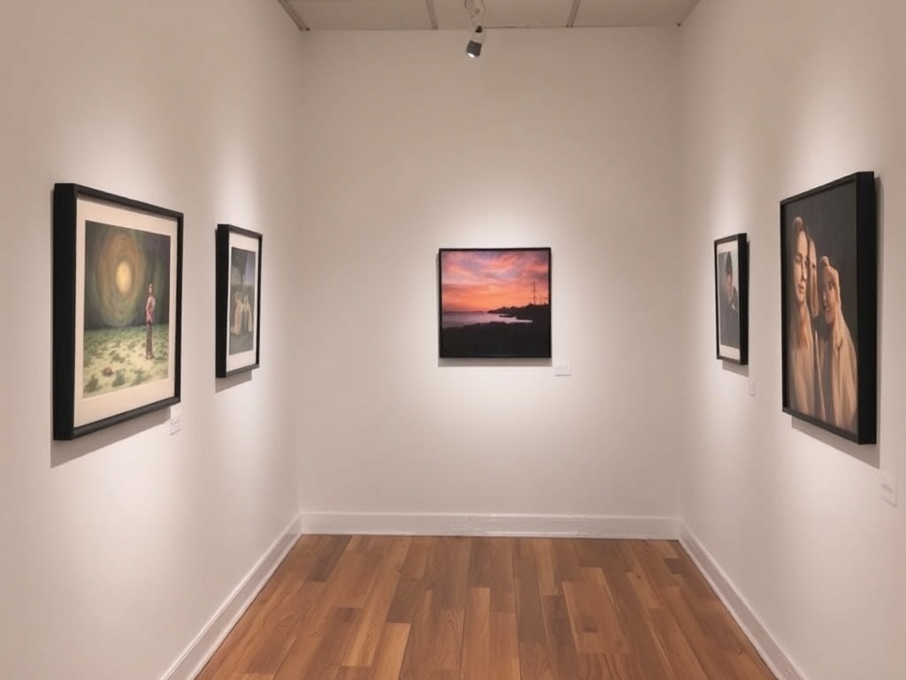 small art gallery Stratford Ontario contemporary art quiet space minimal interior