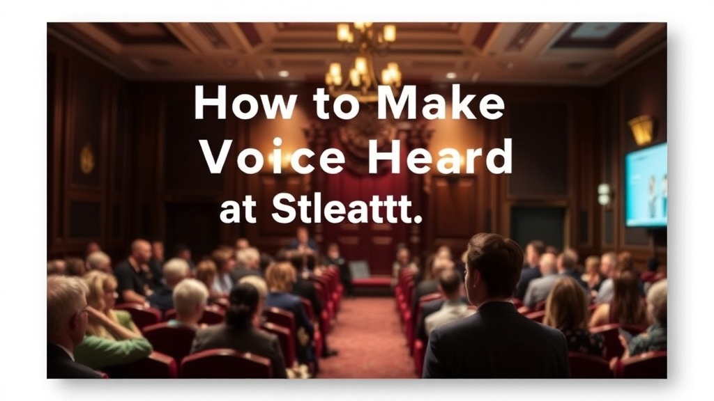 How to Make Your Voice Heard at Stratford City Council Meetings