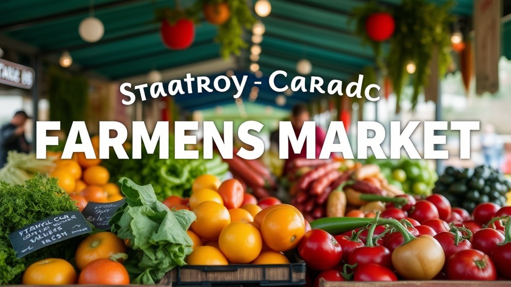 Strathroy-Caradoc Farmers Market: Your Weekly Guide to Fresh Local Produce