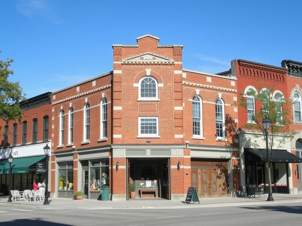 historic building downtown Strathroy Ontario brick architecture charming small town Canada