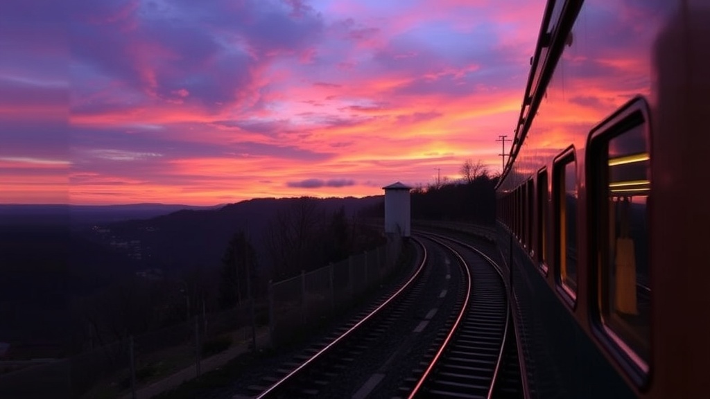 Enjoying the Scenic Railway Park during Sunset