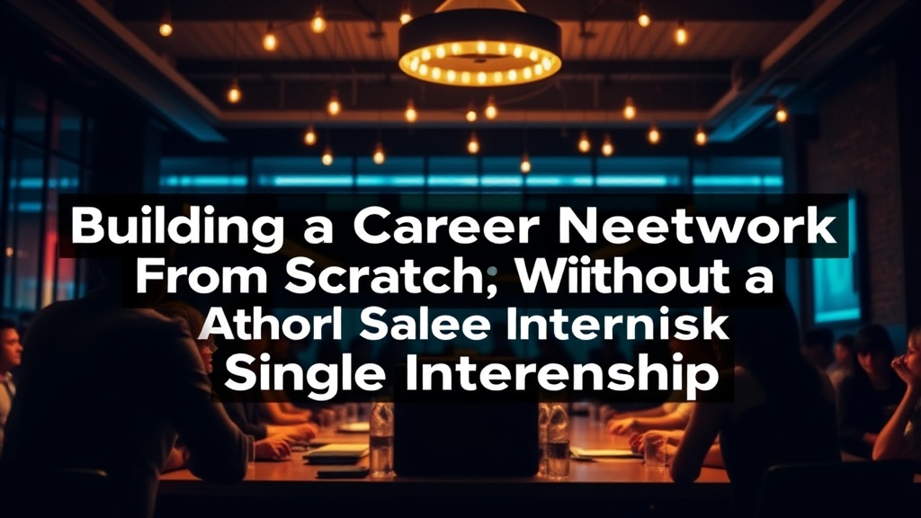 Building a Career Network From Scratch Without a Single Internship