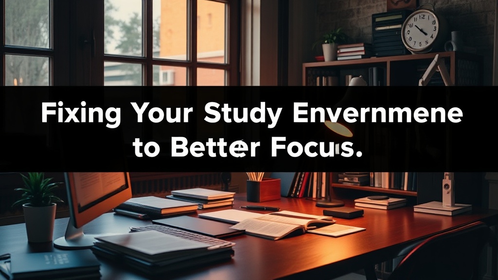 Fixing Your Study Environment for Better Focus