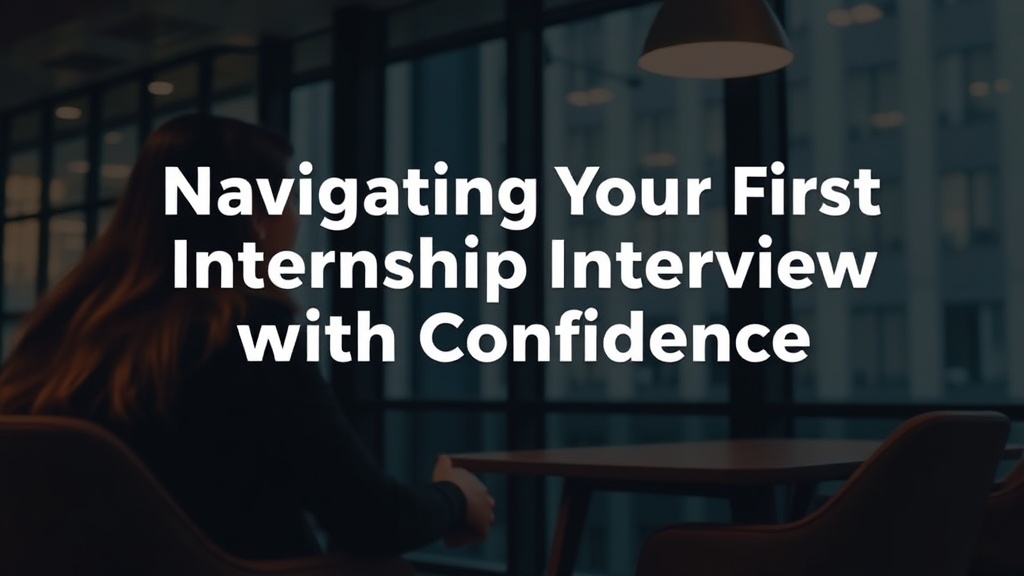 Navigating Your First Internship Interview with Confidence