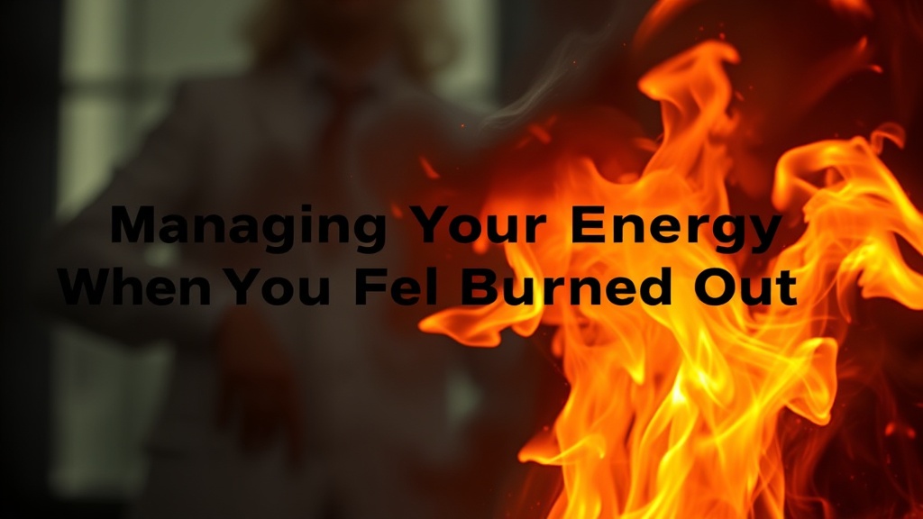 Managing Your Energy When You Feel Burned Out