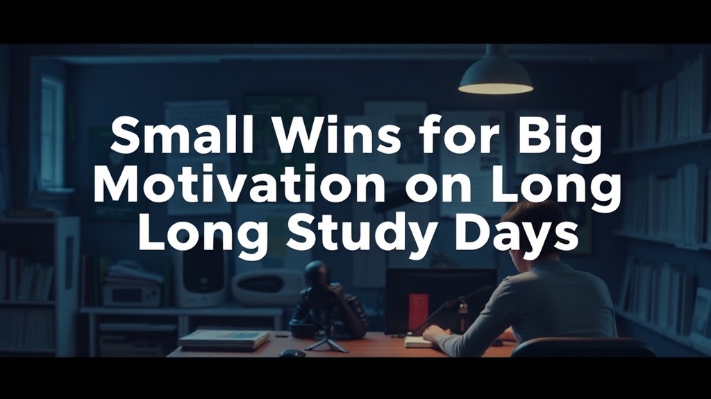 Small Wins for Big Motivation on Long Study Days