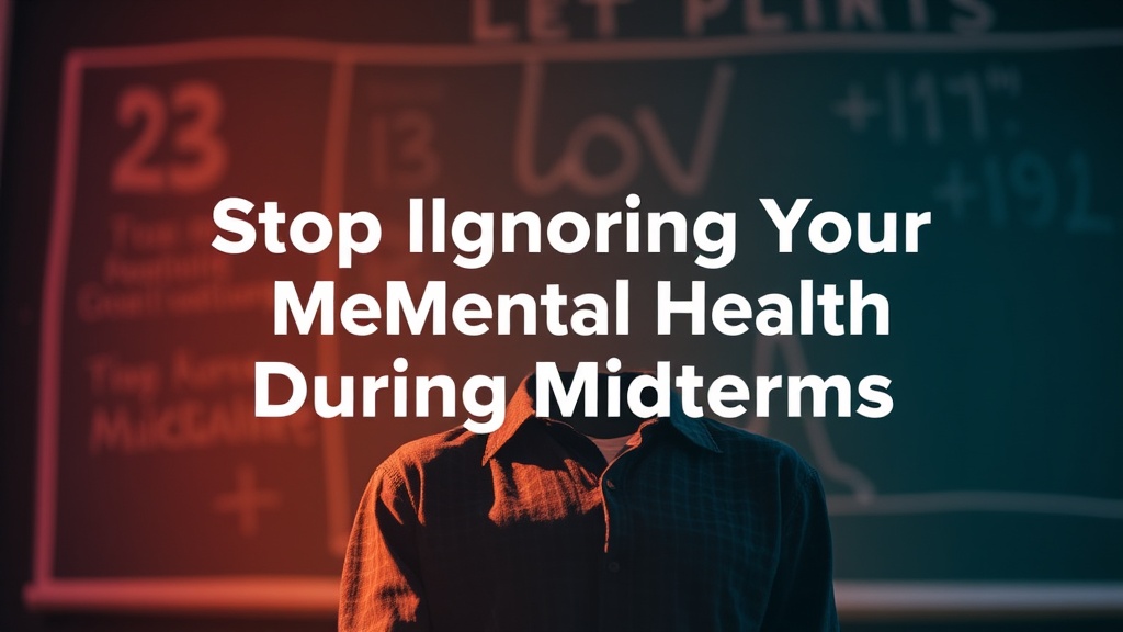 Stop Ignoring Your Mental Health During Midterms