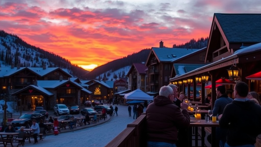 Golden Hour at the Village: Best Sunset Spots for Après