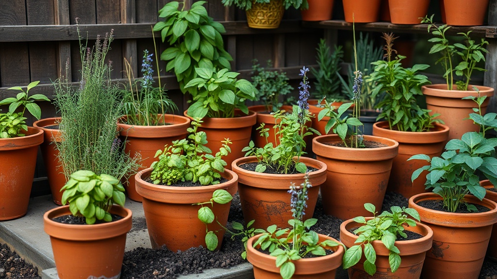 Building a Low-Water Herb Garden with Terracotta Pots