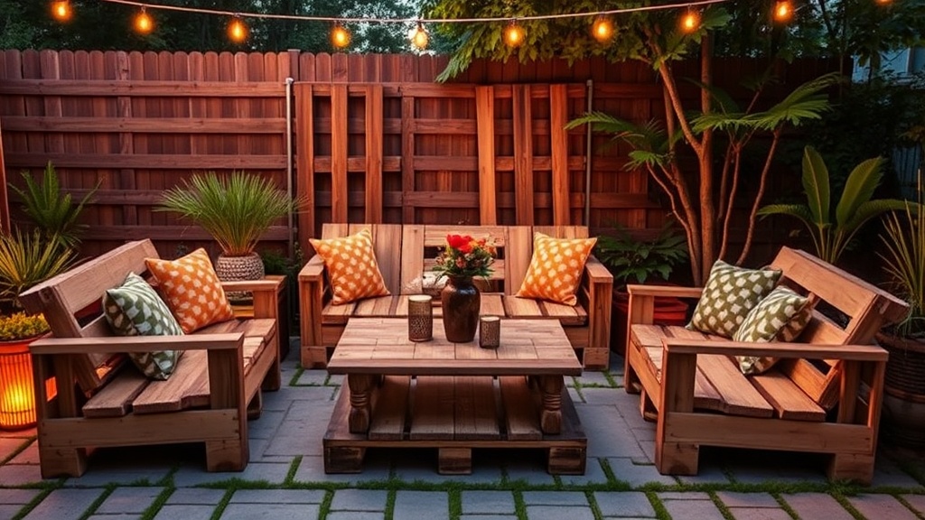 Repurposing Old Wooden Pallets into Chic Outdoor Furniture