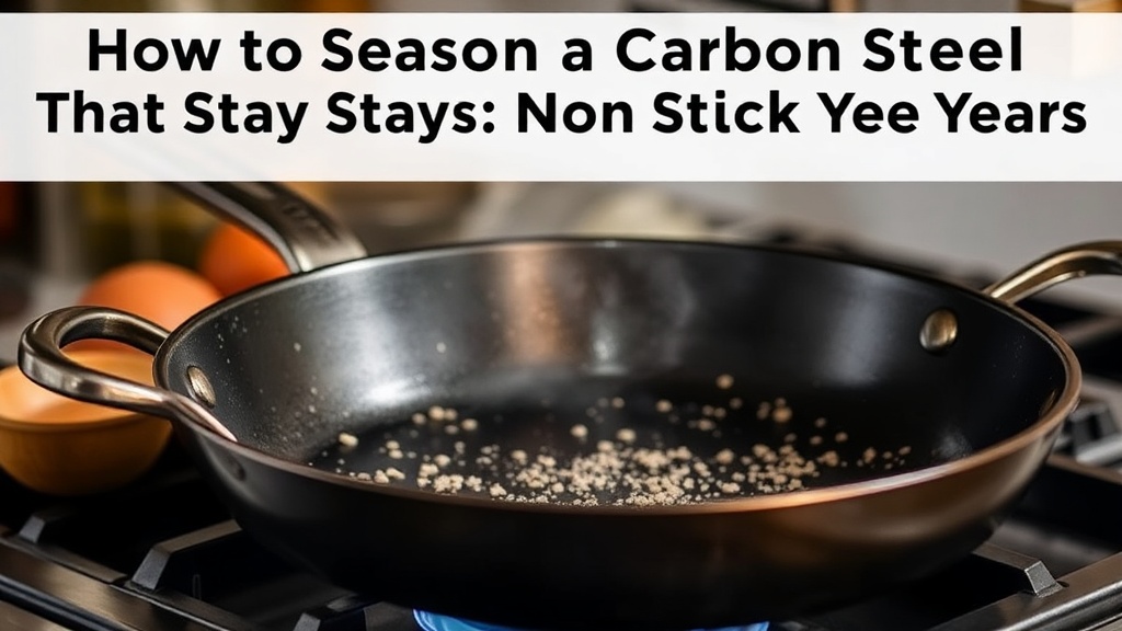 How to Season a Carbon Steel Pan That Stays Non-Stick for Years