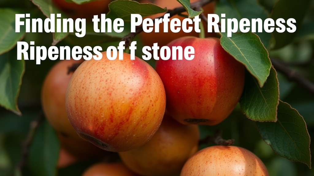 Finding the Perfect Ripeness of Stone Fruit