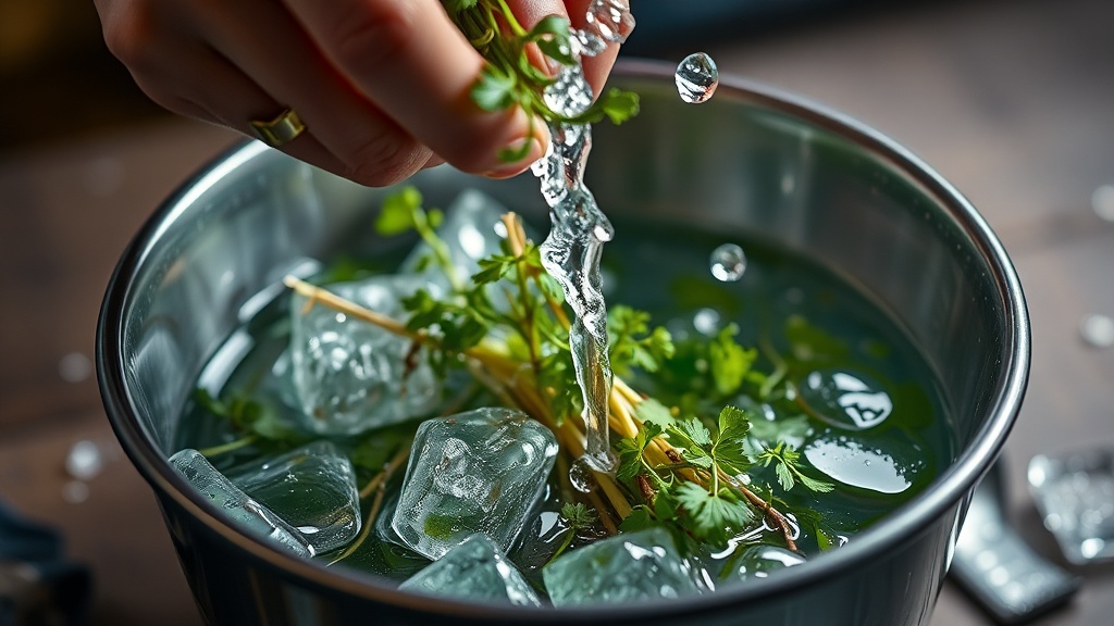 The Ice Water Trick That Brings Wilted Herbs Back to Life
