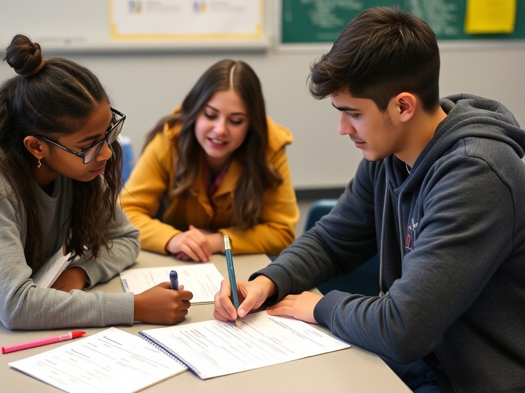 student reviewing notes reflecting weekly progress planning next steps