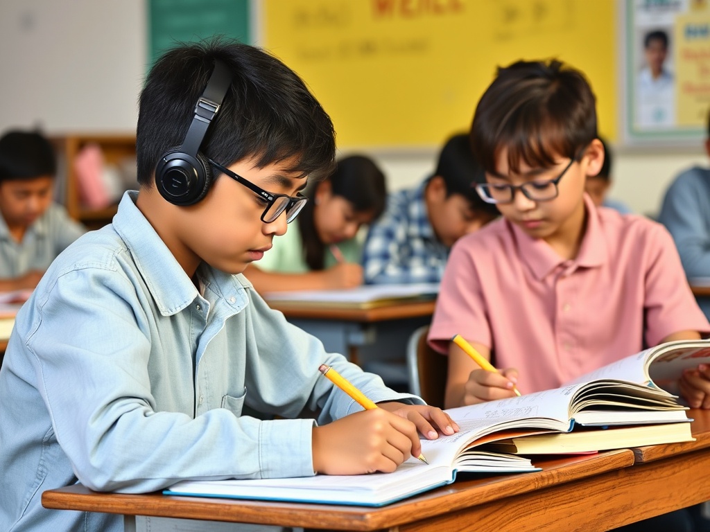 students consistently studying over time, visual sense of routine and improvement