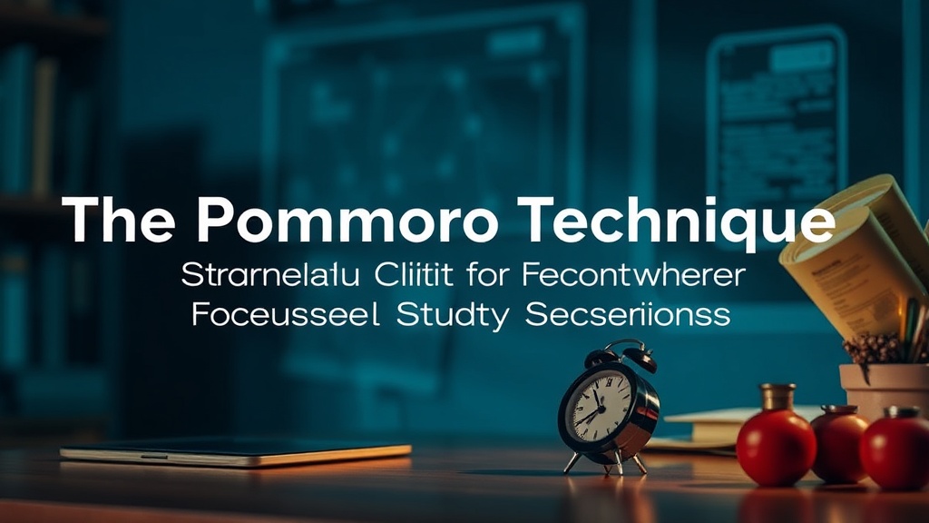 The Pomodoro Technique: A Student's Guide to Focused Study Sessions