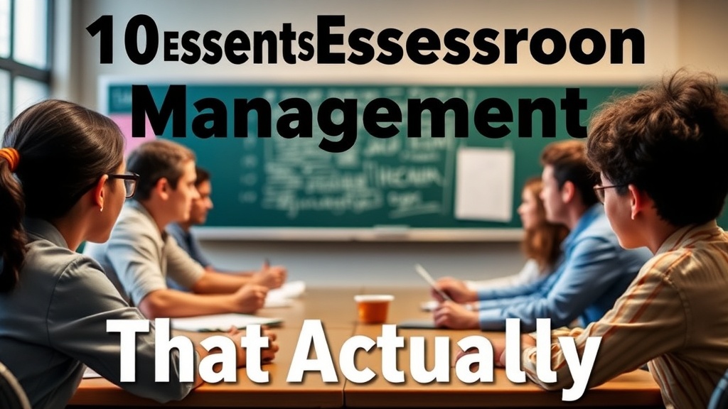10 Essential Classroom Management Strategies That Actually Work