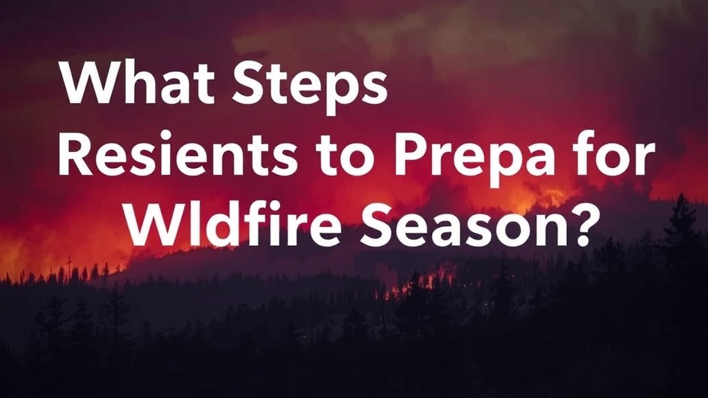 What Steps Should Terrace Residents Take to Prepare for Wildfire Season?