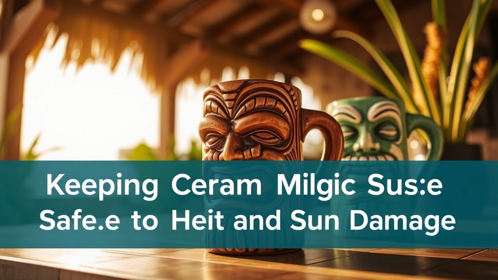 Keeping Ceramic Tiki Mugs Safe from Heat and Sun Damage