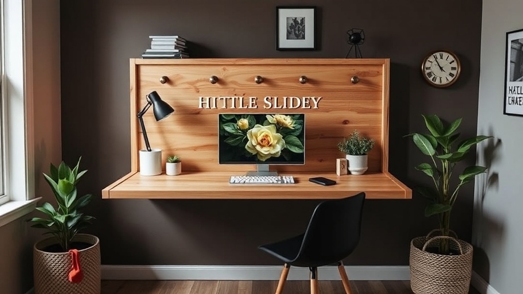 How to Build a DIY Fold-Down Wall Desk for Small Spaces