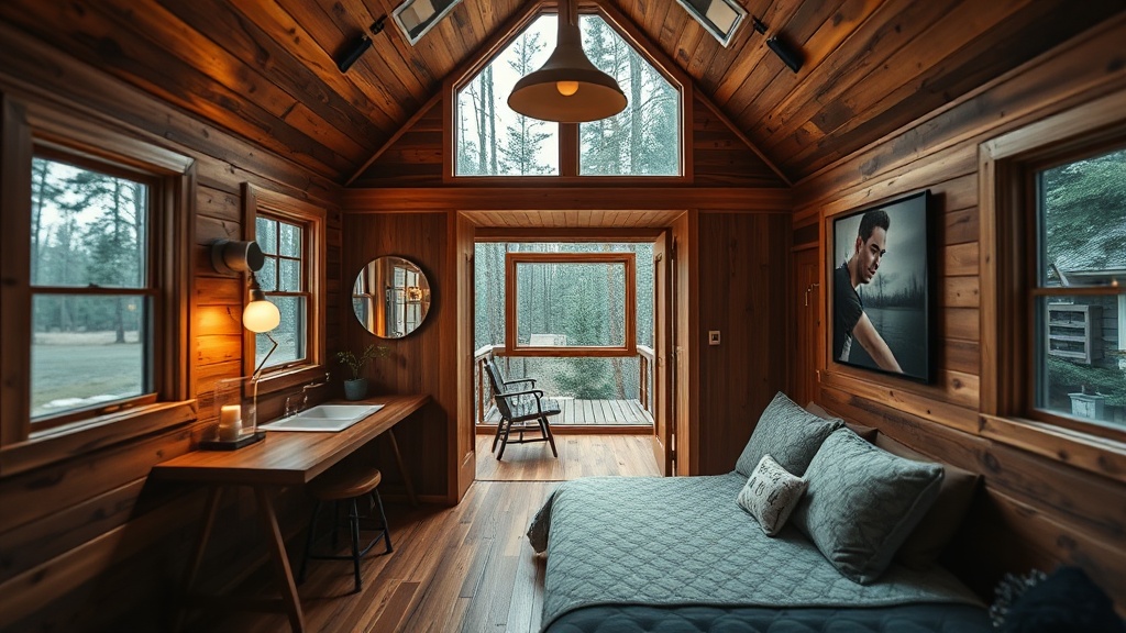 Optical Expansion: Strategic Mirror Placement for Tiny Homes