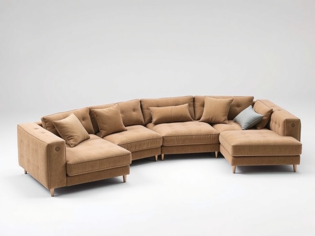 A modular couch that can be rearranged in different configurations