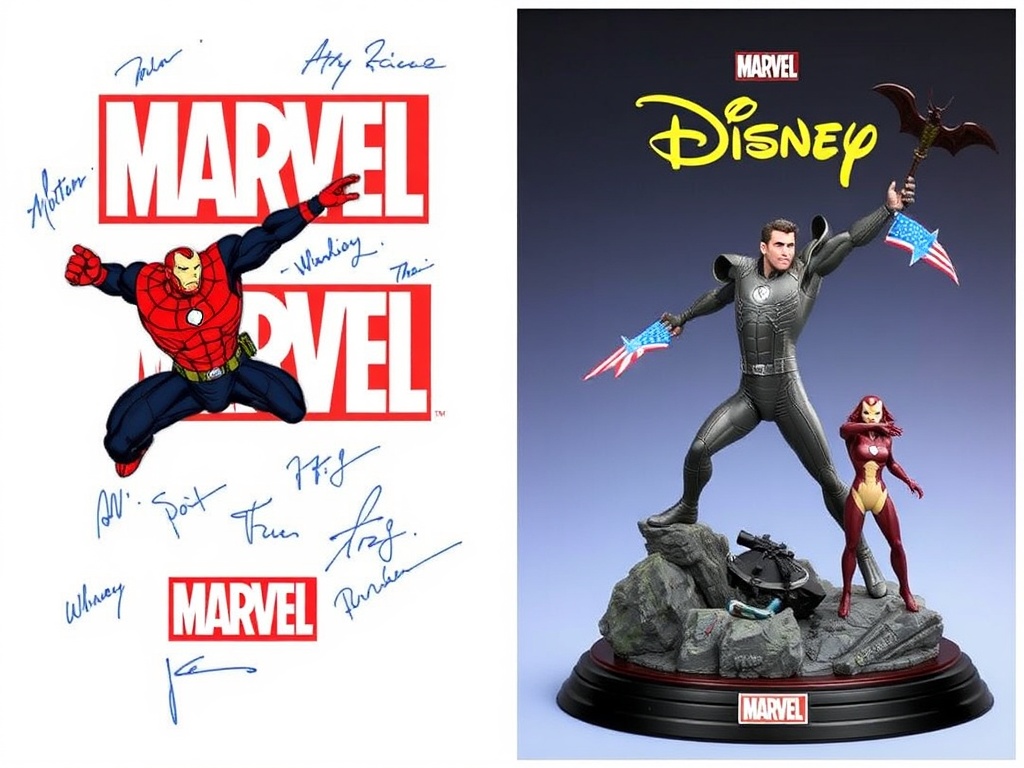 signed Marvel memorabilia and limited-edition Disney collectibles