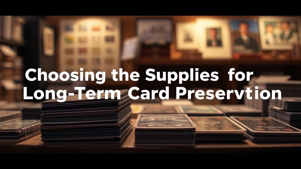 Choosing the Right Supplies for Long-Term Card Preservation