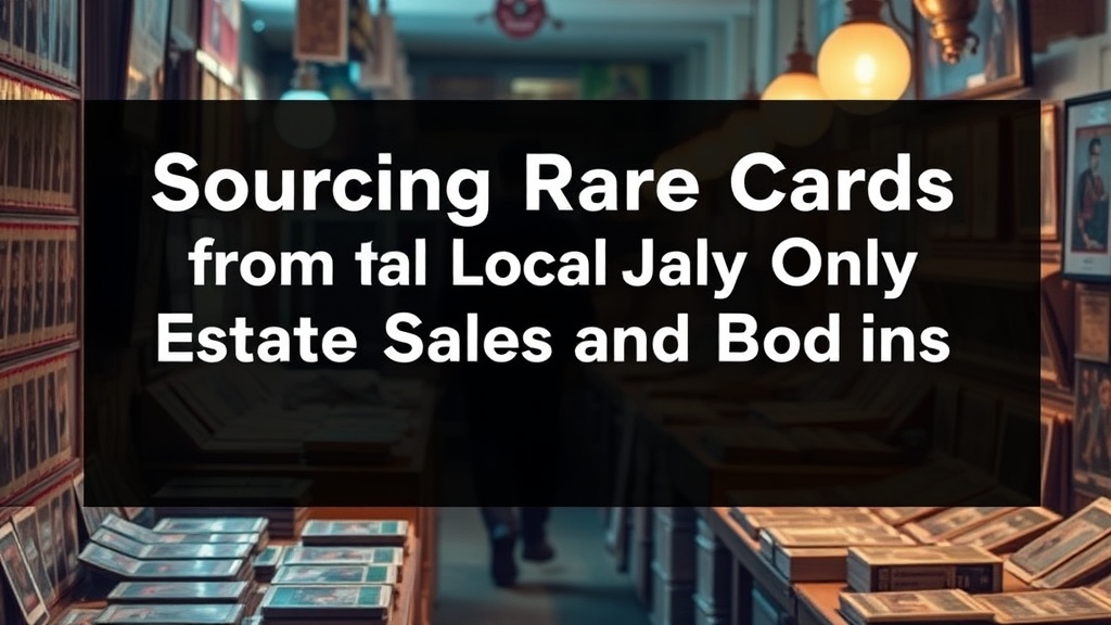 Sourcing Rare Cards from Local-Only Estate Sales and Auctions