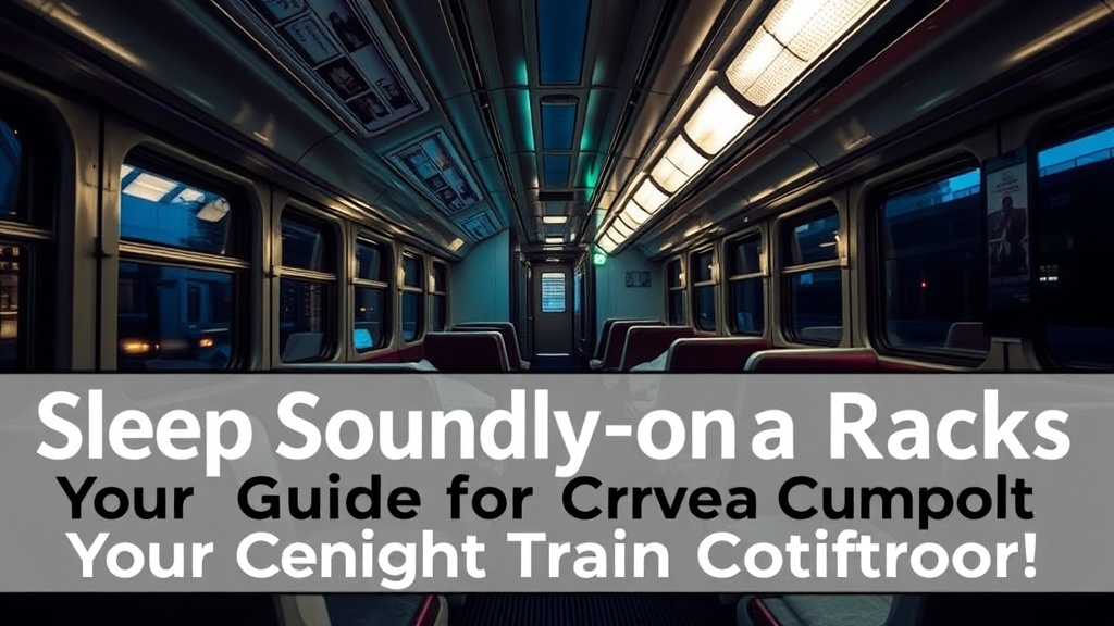 Sleep Soundly on the Tracks: Your Guide to Overnight Train Comfort