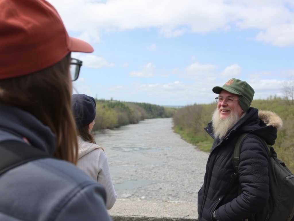 local resident giving tour in Trois-Rivieres, showing hidden spots to visitors