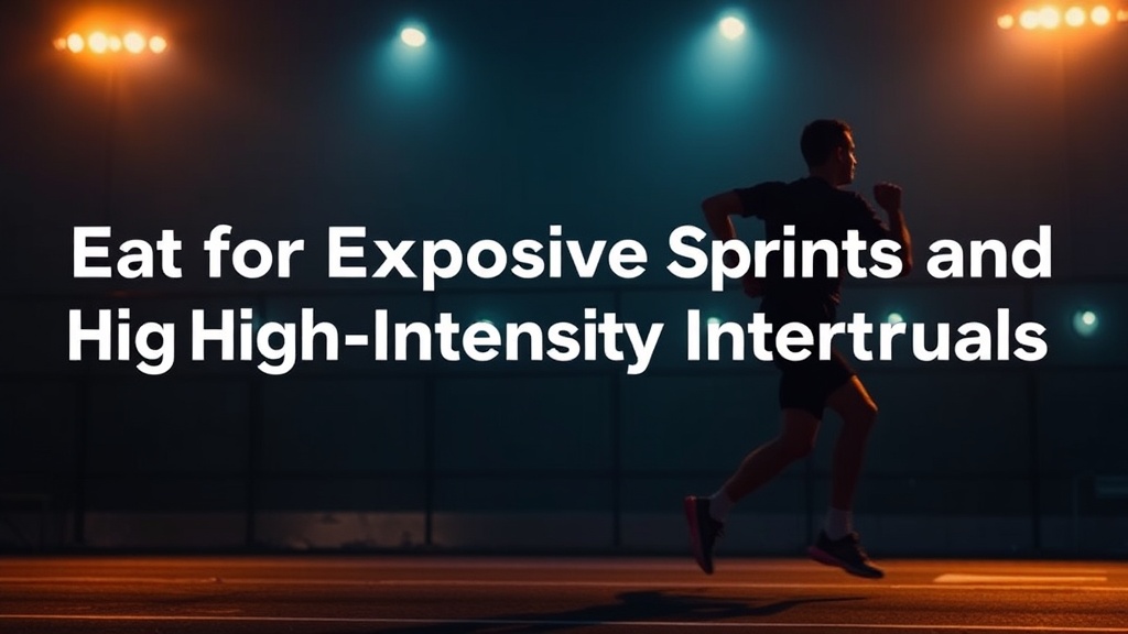 Eat for Explosive Sprints and High-Intensity Intervals