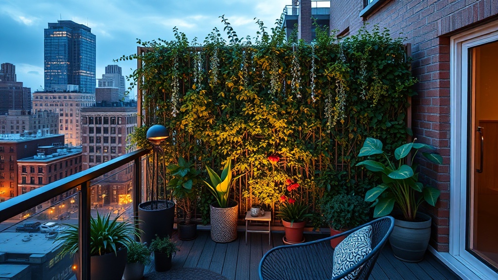 Build a Living Privacy Screen on a City Balcony