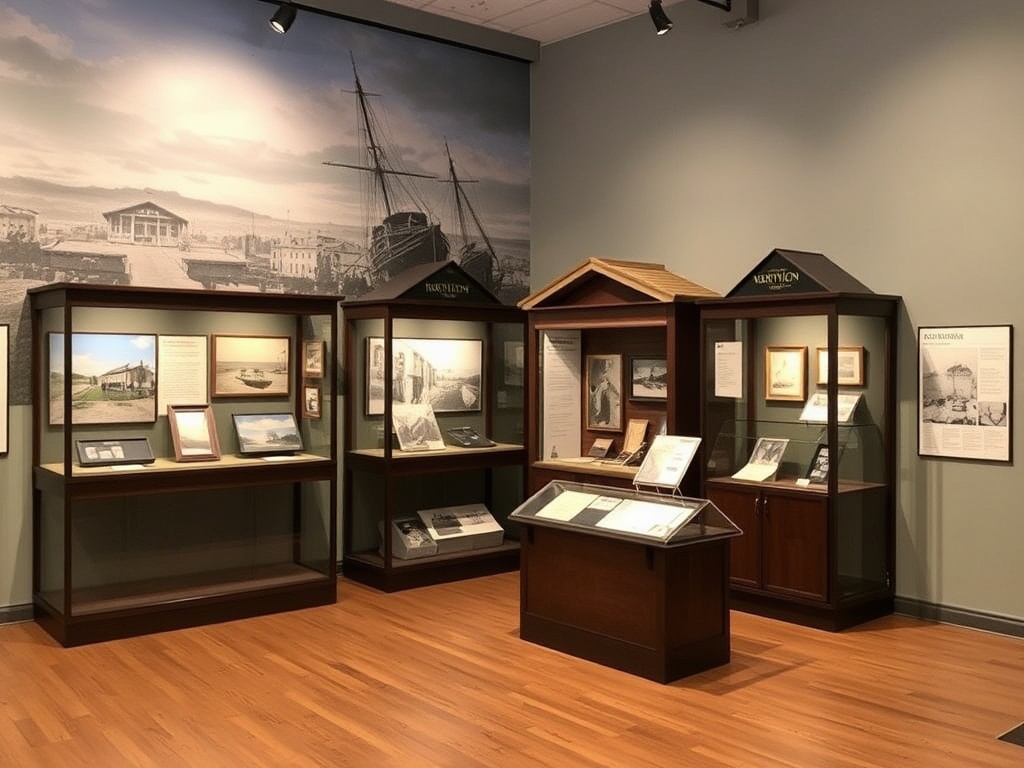 exhibit showcasing history at Vaudreuil-Dorion Museum