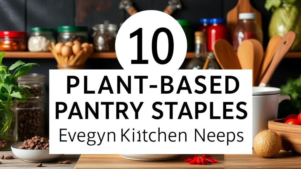 10 key Plant-Based Pantry Staples Every Vegan Kitchen Needs