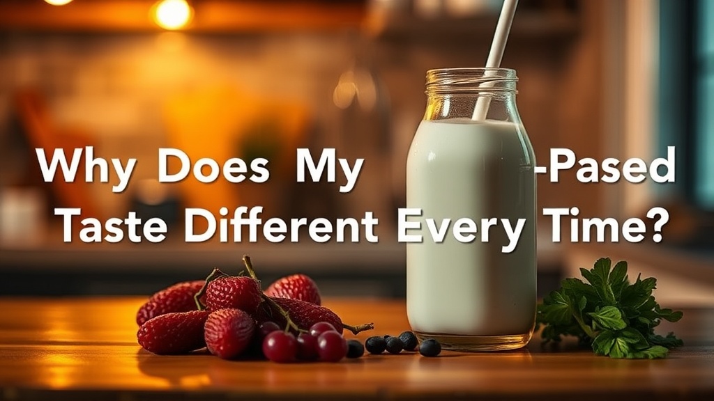 Why Does My Plant-Based Milk Taste Different Every Time?